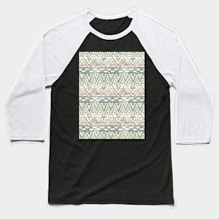 Woodblock print chevron Baseball T-Shirt